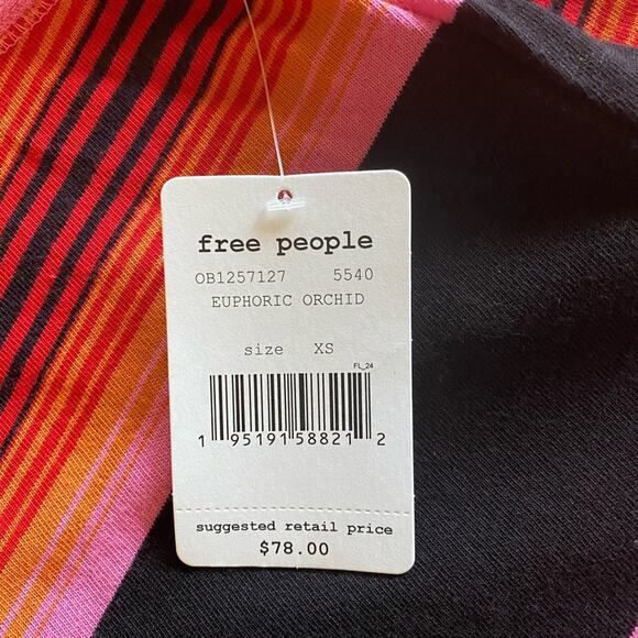Free People Baja Striped Long Sleeve T-Shirt, XS - Picture 8 of 11